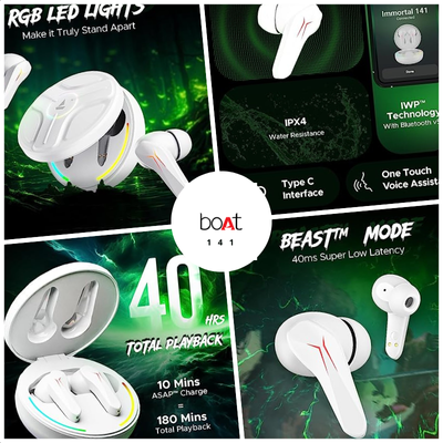 Pritifinds - Products - boAt Immortal 141 - Gaming earbuds